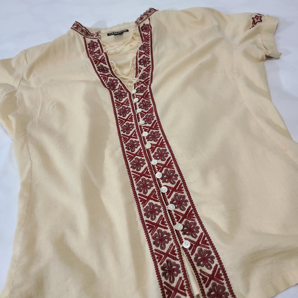 Lucky Brand‎ Boho Top Size Medium NWOT - Picture 4 of 9